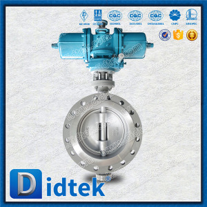 Didtek Stainless Steel 304 Pneumatic Triple Offset Butterfly Valve