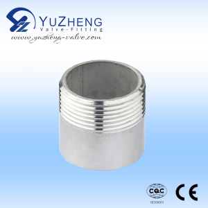 Stainless Steel Half Thread Round Pipe Nipple