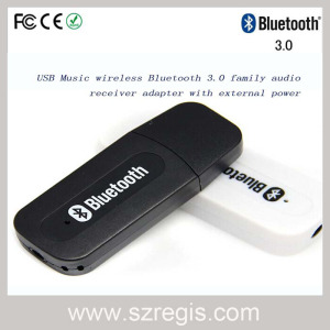 USB Music Wireless Bluetooth 3.0 Family Audio Receiver Adapter with External Power